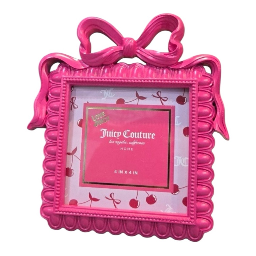 Juicy Couture Pink Bow Photo Picture Frame